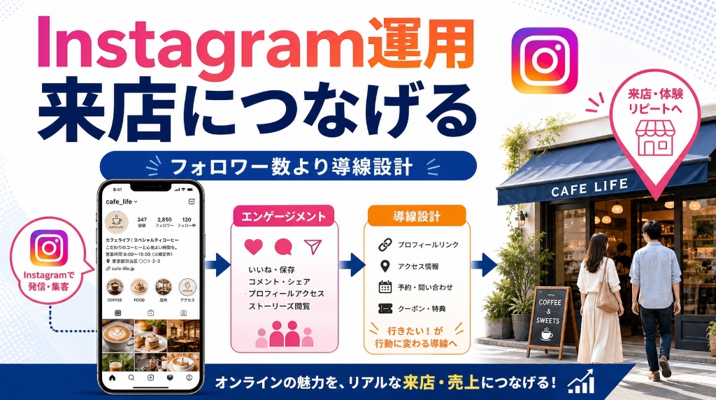 店舗のInstagram運用、フォロワーは増えたのに来店につながらないのはなぜ？
